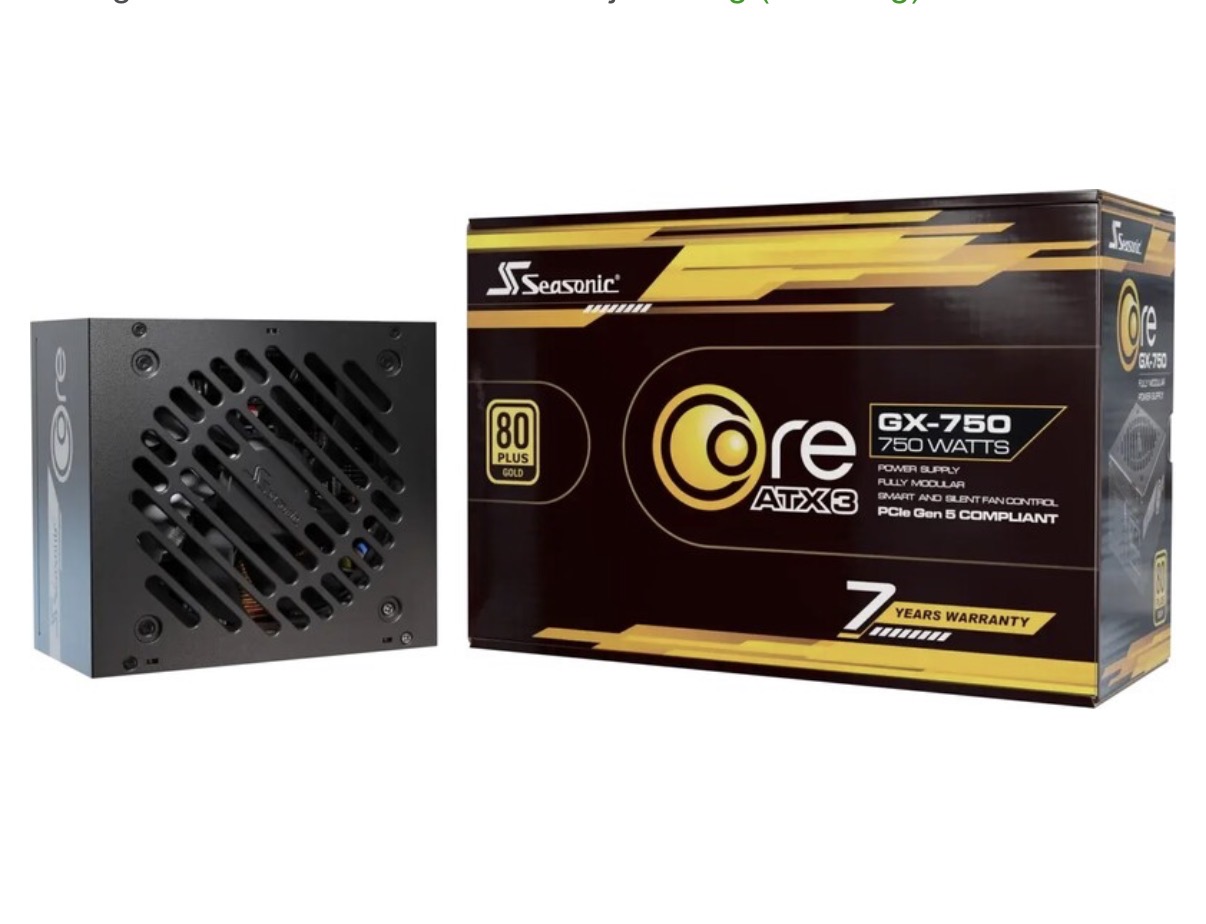 Seasonic Core GX-850 850W 80 Plus Gold ATX 3.0 modulaire PC-voeding